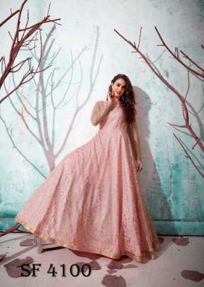 FLORY VOL 13 Anarkali Long Gown In Pink Color By SHUBHKALA