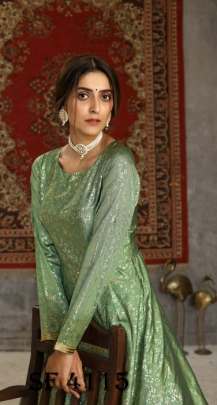 FLORY VOL 15 Anarkali Long Gown In Pista Green Color By SHUBHKALA