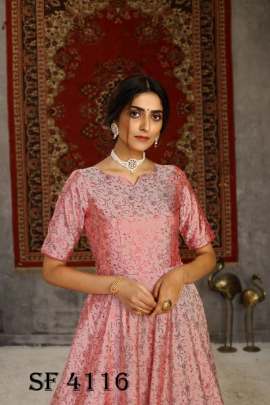 FLORY VOL 15 Anarkali Long Gown In Pink Color By SHUBHKALA