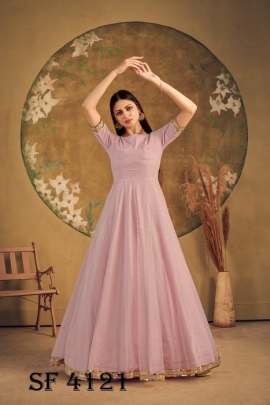 FLORY VOL 16 Anarkali Long Gown In Dusty Pink Color By SHUBHKALA