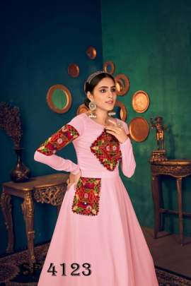 FLORY VOL 17 Anarkali Long Gown In Pink Color By SHUBHKALA