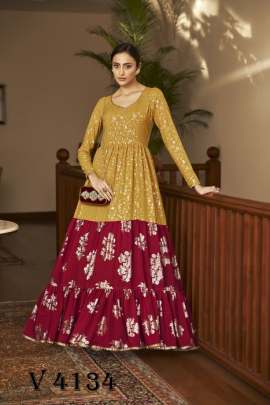 FLORY VOL 18 Anarkali Long Gown In Multi Color By SHUBHKALA