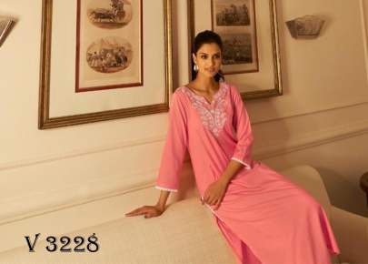Fancy Kurti In 6 Color By Four Buttons