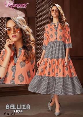 Fancy Kurti In 8 Color By Kansu