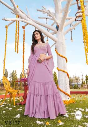 Fancy top skirt and dupatta By Vivils silk mills Pvt LTD