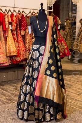 GF SURATI LEHNGA 1 Black