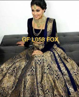 GF SURATI LEHNGA 1 Navy Blue