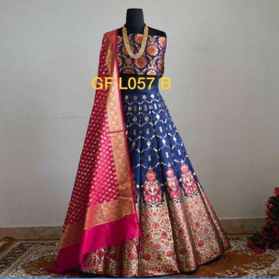 GF SURATI LEHNGA 1 Navy Blue 2