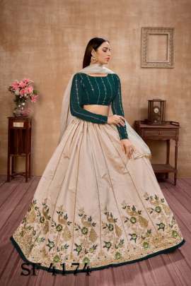 GIRLY VOL  12 Designer Lehengha Choli In Beige Color By SHUBHKALA