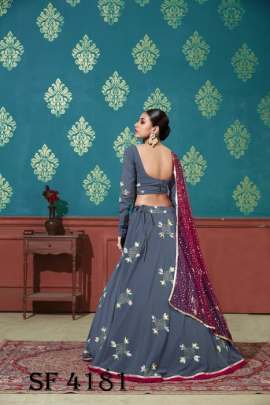 GIRLY VOL 14 Designer Lehengha Choli In Blue Color By SHUBHKALA