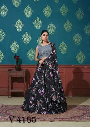 GIRLY VOL 15 Designer Lehengha Choli In Black Color By SHUBHKALA