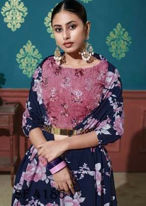 GIRLY VOL 15 Designer Lehengha Choli In Navy Blue Color By SHUBHKALA