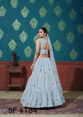 GIRLY VOL 15 Designer Lehengha Choli In Sky Color By SHUBHKALA