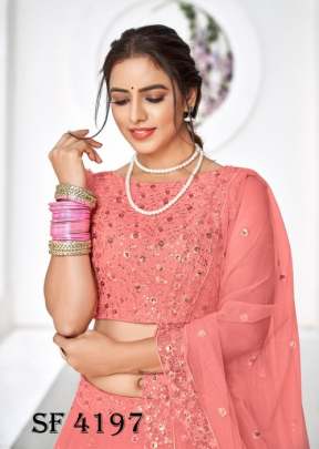 GIRLY VOL 19 Designer Lehengha Choli In Peach Color By SHUBHKALA
