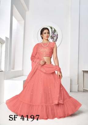 GIRLY VOL 19 Designer Lehengha Choli In Peach Color By SHUBHKALA