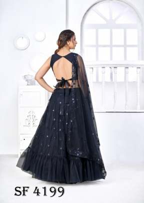 GIRLY VOL 19 Designer Lehengha Choli In Navy Color By SHUBHKALA