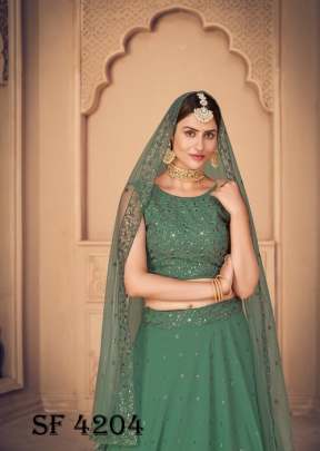 GIRLY VOL 21 Designer Lehengha Choli In Pista Green Color By SHUBHKALA