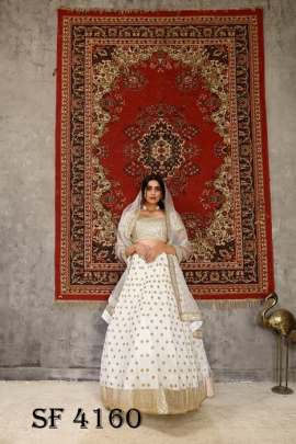 Girlish Vol  1 Bridal Lehengha Choli In White Color By SHUBHKALA