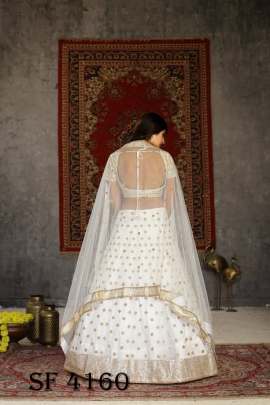 Girlish Vol  1 Bridal Lehengha Choli In White Color By SHUBHKALA