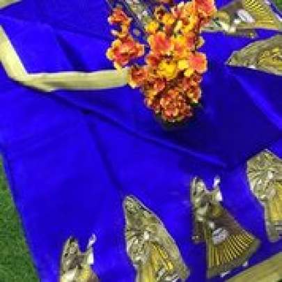 Gujarati Saree In Art Silk Fabric