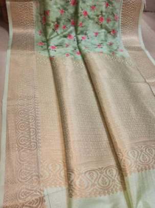 Handloom Weaving Silk Pista