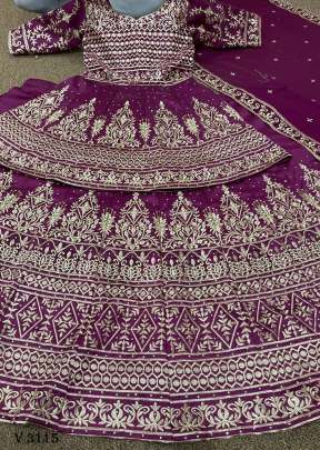 Heavy Lehenga choli In Rani Color BY HK
