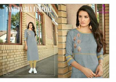 Diva nx Vol 2 Heavy Soft Cotton Slub with Embroidery work Kurti Full Catalog Set