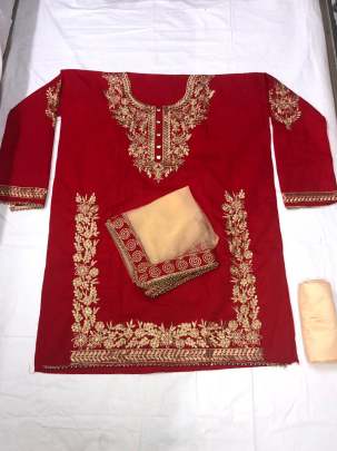 Heavy Tapeta Silk WITH Embroidery WORK 