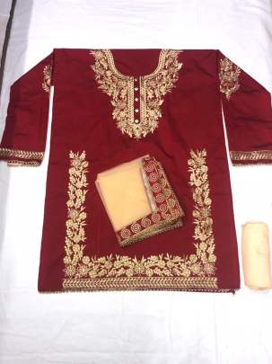 Heavy Tapeta Silk WITH Embroidery WORK 