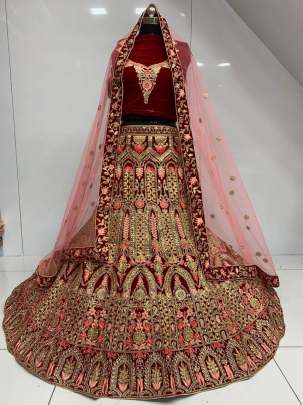 Heavy desinger Bridal Lehenga Choli Design Nb 24
