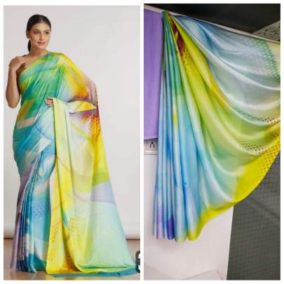 Imported Silk Lemon Yellow