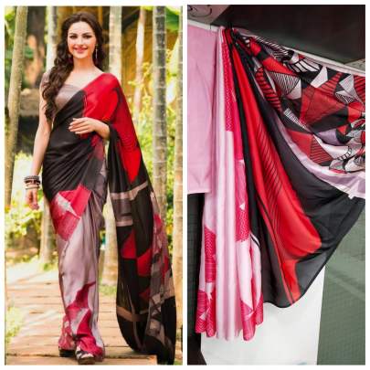 Imported Silk Sartin Multi Color