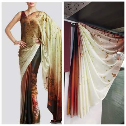 Imported Silk Sartin Multi Color