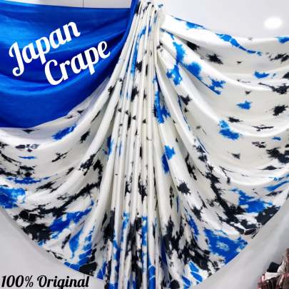 Japan Crepe Blue Color