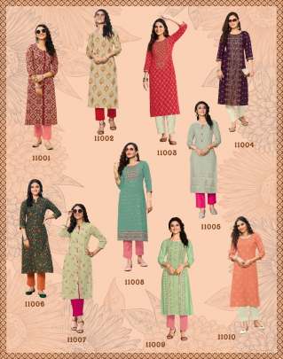 KAJAL STYLE'S GARDENCITY Vol-11 KURTIS CATALOG COLLECTION