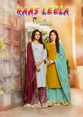 KARISSA RAAS LEELA TOP SHARARA WITH DUPATTA