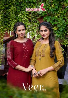 KOODEE Presenting Veer-2 Kurtis Collection