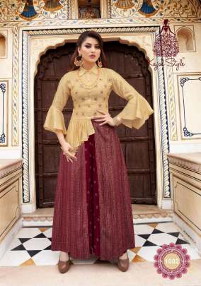 Kajal Style Fashion Holic Vol 1 Kurti with Palazzo or Skirt Wholesale Catalog 8 Pcs