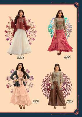 Kajal Style Fashion Holic Vol 1 Kurti with Palazzo or Skirt Wholesale Catalog 8 Pcs