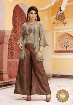 Kajal Style Fashion Holic Vol 1 Kurti with Palazzo or Skirt Wholesale Catalog 8 Pcs