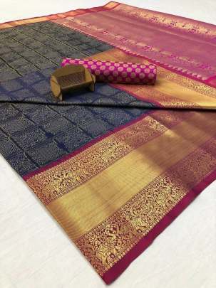 Kanchipuram Handloom Weaving Silk Saree