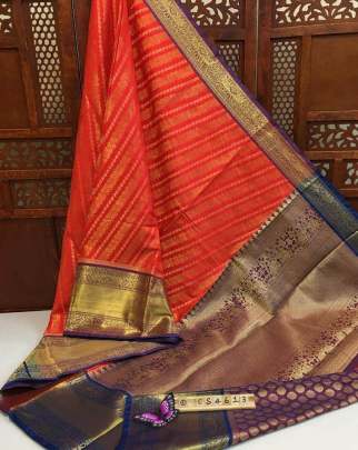 Kanchipuram Handloom Weaving Silk Saree