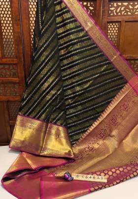 Kanchipuram Handloom Weaving Silk Saree