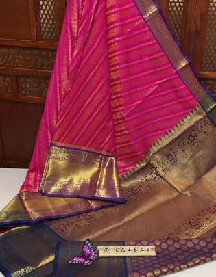 Kanchipuram Handloom Weaving Silk Saree