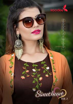 Koodee Sweet Heart Vol 2 Kurti with Srug and plazzo