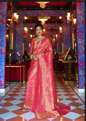 Kylie Silk Soft Fabric Heavy Marriage Function Collection Royal Pink.