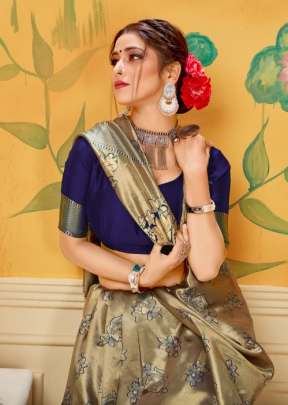 Lichi Silk Saree  With Champion Gulaabo ROYAL.