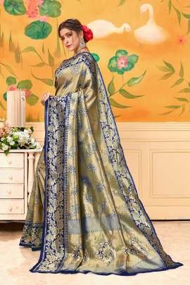 Lichi Silk Saree  With Champion Gulaabo ROYAL.