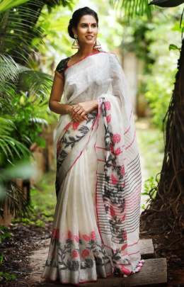 Linen Saree 15