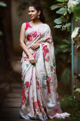 Linen Saree 4